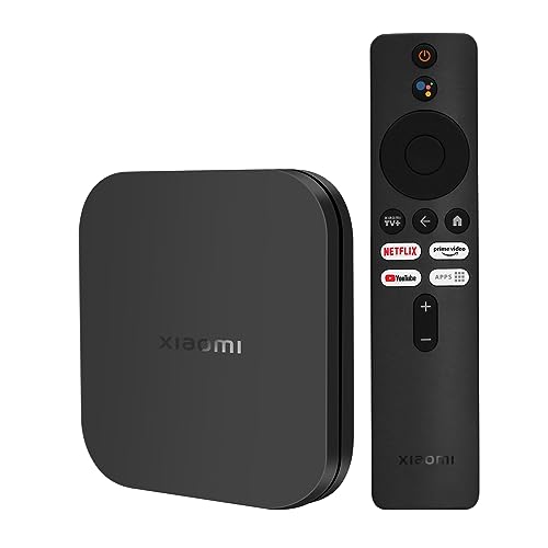 Mi TV Box S 2ª Generazione, Mi Box S Ultra HD 4K Streaming Media Player con Chromecast, TV Box S 2nd Gen con Telecomando IR, Smart Android TV Box Bluetooth 5.2, Wi-Fi, 2GB RAM + 8GB ROM