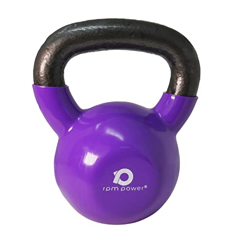 RPM Power Kettlebell - Kettlebell in ghisa, 4 kg - 20 kg, Total Body Workout, per Palestra, Fitness, Esercizio, Allenamento, Forza