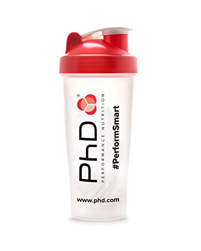 Phdit Protein Shaker 600 Ml Con Palla Di Miscelazione - Phd Nutrition - Protein Shaker A Prova Di Perdite - Senza Bpa - 300 g