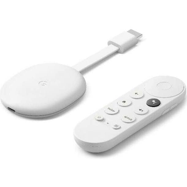 Chromecast con Google TV (HD) Snow - Intrattenimento in streaming sul televisore con ricerca vocale tramite telecomando. Guarda film, spettacoli, Netflix, NOWTV e altro ancora.