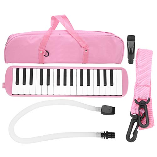 Comodo da trasportare 32 tasti portatile durevole Melodica per gli amanti della musica per principianti(Pink)