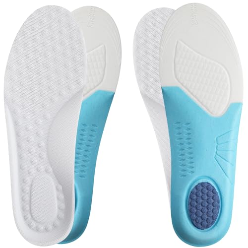 WLLHYF 2 paia di solette per scarpe per bambini, tagliate su misura, per bambini e bambini, in schiuma traspirante, per prevenire vesciche e calli, comode (20,2-21,7 cm)