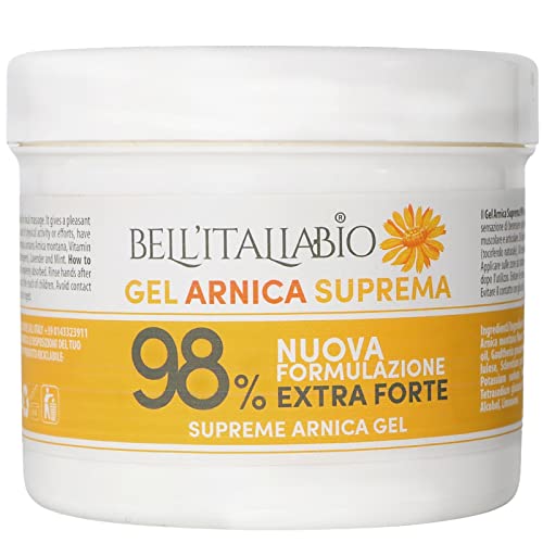 Arnica per Cavalli Uso Umano 98% Formula Naturale & Professionale, Arnica Gel Forte Concentrata 550 ml per Dolori Muscolari e Articolari, Made in Italy - BELL'ITALIABIO