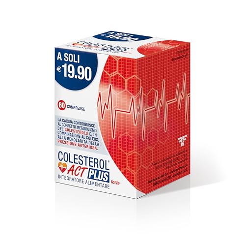 Colesterol ACT PLUS Forte 60 Compresse - Integratore Alimentare Metabolismo Colesterolo