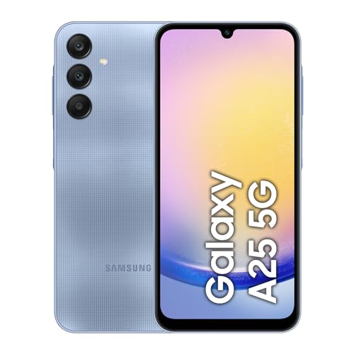 Samsung Galaxy A25 5G, Smartphone Android 14, Display Super AMOLED 6.5' FHD+, 6GB RAM, 128GB, memoria interna espandibile fino a 1TB, Batteria 5.000 mAh, Blue [Versione Italiana]