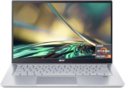 Acer Swift 3 (SF314-43-R8Z5) Ultrathin/Laptop 14' Windows 11 Home - FHD IPS Display, AMD Ryzen 5 5500U, 8 GB LPDDR4X RAM, 256 GB M.2 PCIe SSD, AMD Radeon Graphics