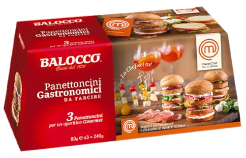 Balocco Panettone Gastronomico Base per Farciture Salate, Senza Canditi e Uvetta 240g (2023)