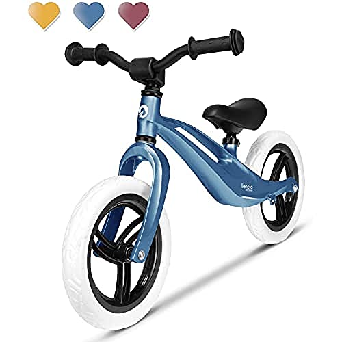 Lionelo Bart, Bicicletta Senza Pedali Da 18 Mesi Fino A 30 Kg Telaio In Magnesio Manutenzione R Unisex Baby, Blu (Blue), S