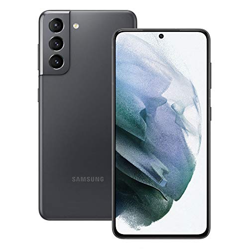Samsung Smartphone Galaxy S21 5G, Display 6.2' Dynamic AMOLED 2X, 3 fotocamere posteriori, 128 GB, RAM 8GB, Batteria 4000mAh, Dual SIM + eSIM, (2021) [Versione Italiana], Grigio (Phantom Gray)