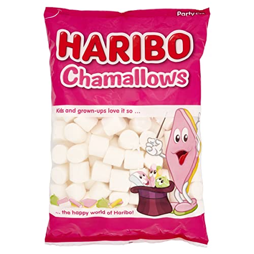 Haribo Chamallows Barbecue, Caramelle Marshmallow, Senza Glutine, Ideali per Feste e Dolci Momenti di Relax - 1kg