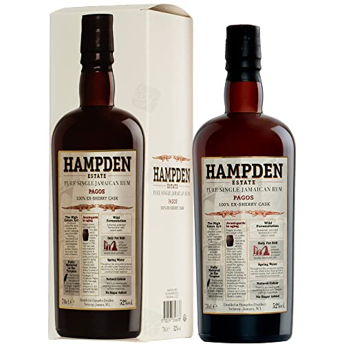 Hampden Estate Pure Single Jamaican Rum PAGOS 100% Ex Sherry Cask 70cl 52% Limited Edition
