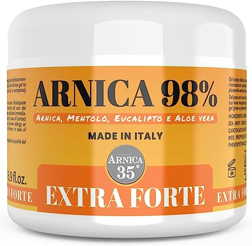 Arnica per Cavalli Uso Umano Extra Forte 98%, Arnica Gel 500ml Azione Intensa per Massaggio a Muscoli e Articolazioni, Made in Italy