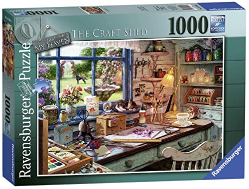 Ravensburger My Haven No.1 The Craft Shed 1000 Piece Jigsaw Puzzle for Adults & for Kids Age 12 and Up
