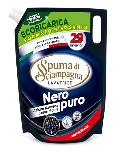 Spuma di Sciampagna Ecoricarica Detersivo Lavatrice Nero Puro 29 lavaggi - 1305 ml