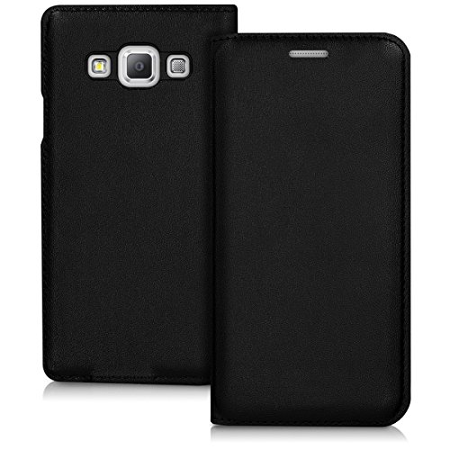 kwmobile Cover compatibile con Samsung Galaxy A3 (2015) - Custodia protettiva apribile a libro - Flip Case con sportellino