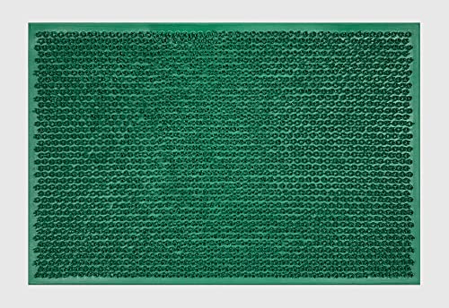 Il Gruppone Passione Casa Zerbino In Gomma 40 x 60 Cm Ingresso Antiscivolo Tappeto AsciugaPassi Facile da Pulire Antibatterico e Resistente Rettangolare Tappetino 2 Colori - Verde