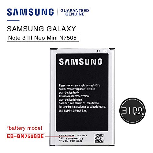 Samsung Batteria Originale EB-BN750BBE Galaxy Note 3 Neo N7505/