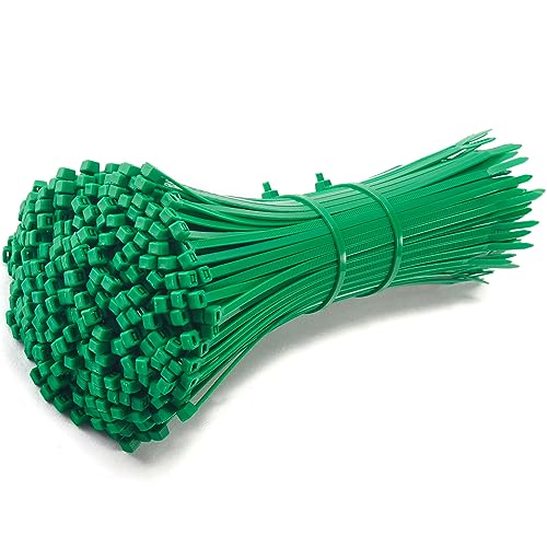 200 Pezzi Fascette Plastica Verdi 200 * 3.6 mm, MgcTolBox Piccole Fascette Elettricista in Nylon | Fascette Verdi Per Recinzione, Fissaggio Cavi | Verde
